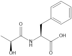 Lactoyl phenylalanine chemical structure