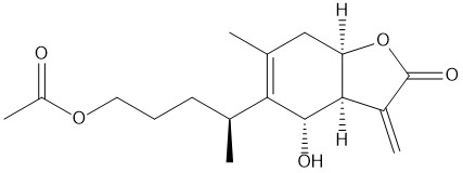 1-O-Acetylbritannilactone chemical structure