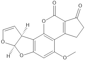 Alfatoxin B1 chemical structure